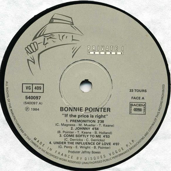 Bonnie Pointer : If The Price Is Right (LP, Album)