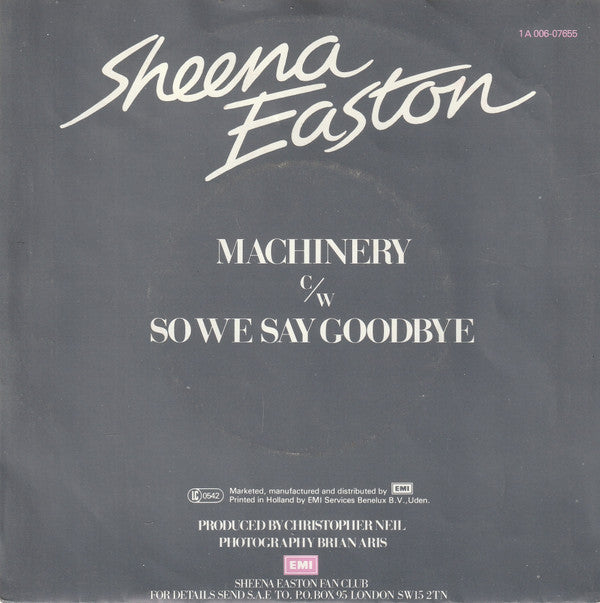 Sheena* : Machinery (7", Single)