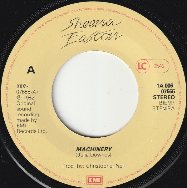 Sheena* : Machinery (7", Single)