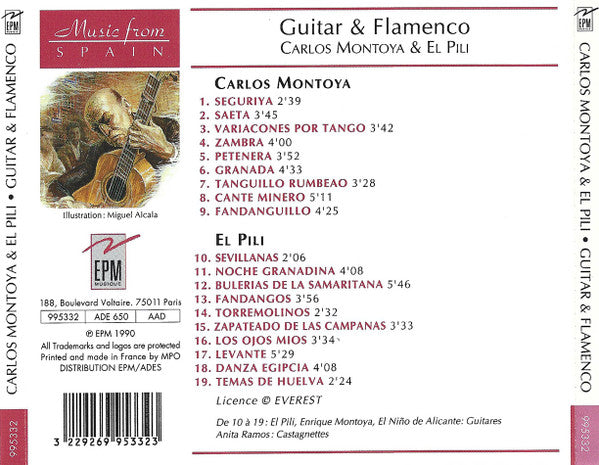 Carlos Montoya & El Pili : Guitar & Flamenco (CD, Comp)