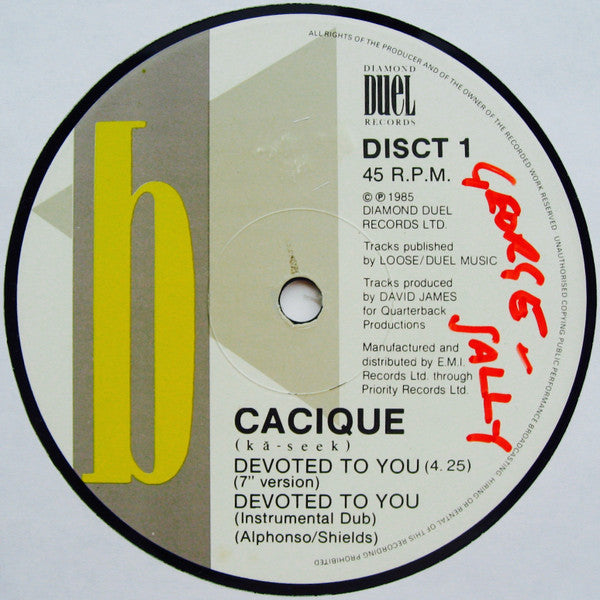 Cacique : Devoted To You (12")