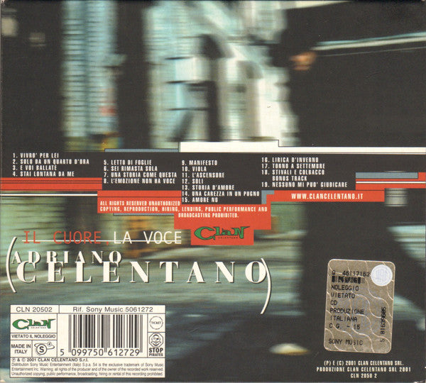 Adriano Celentano : Il Cuore, La Voce (CD, Comp)