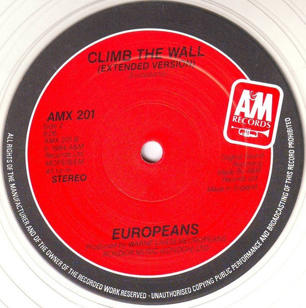 Europeans : Listen (12", Single, Cle)