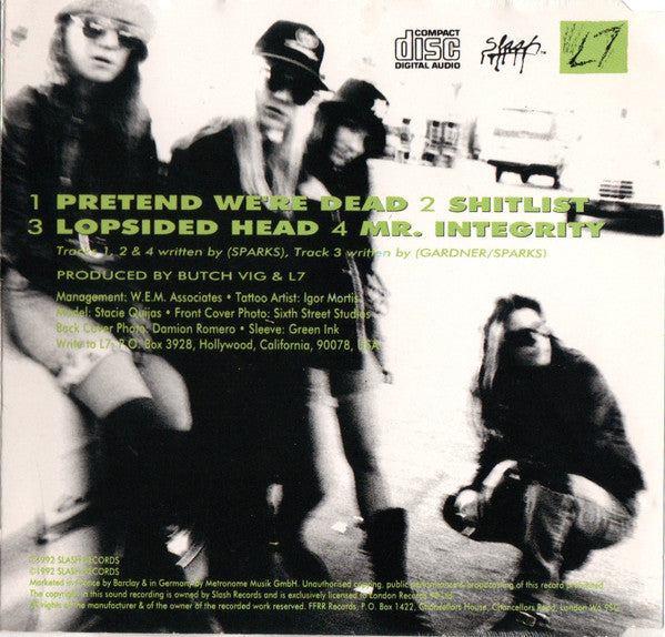 L7 : Pretend We're Dead (CD, Single)
