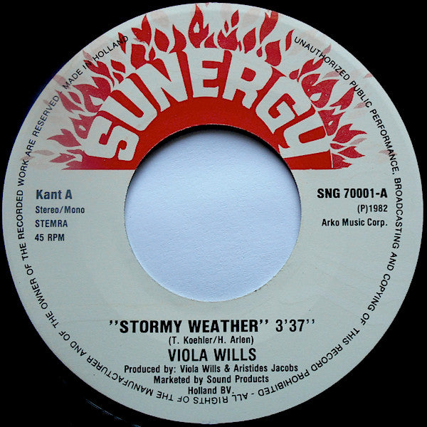 Viola Wills : Stormy Weather (7")