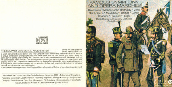 Slovak Radio Symphony Orchestra, Ondrej Lenárd : Famous Symphony And Opera Marches (CD)