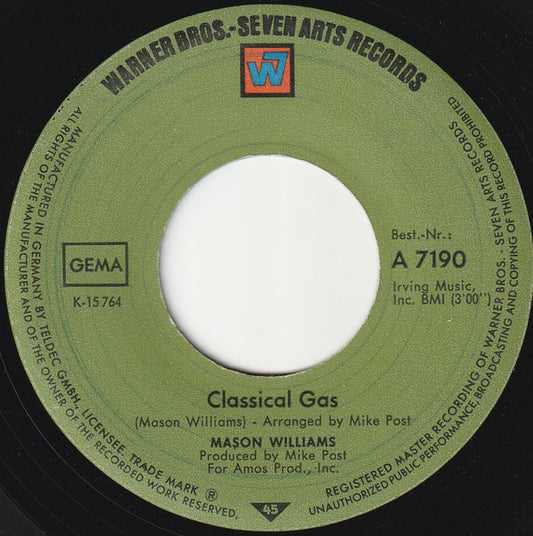 Mason Williams : Classical Gas (7")