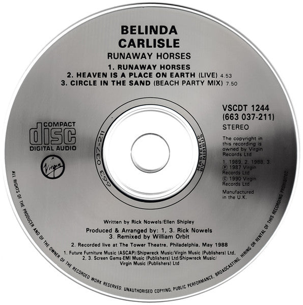 Belinda Carlisle : Runaway Horses (CD, Maxi)
