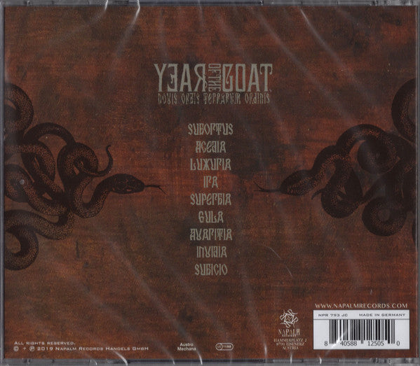 Year Of The Goat : Novis Orbis Terrarum Ordinis (CD, Album)