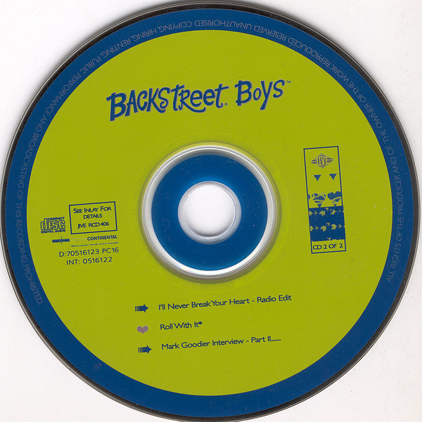Backstreet Boys : I'll Never Break Your Heart (CD, Single, RE, CD2)