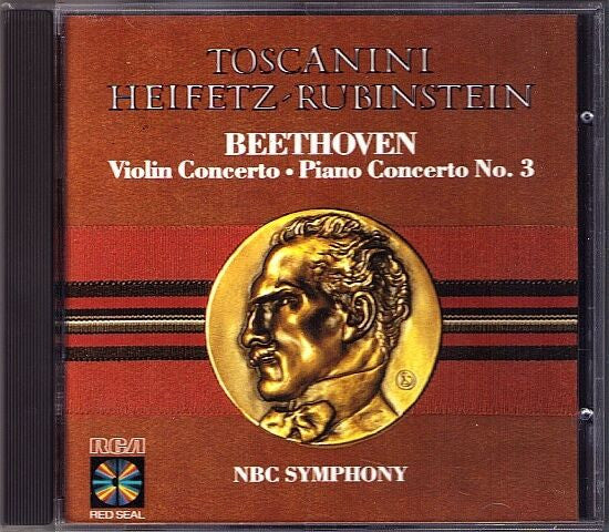Arturo Toscanini, Jascha Heifetz, Arthur Rubinstein : Beethoven Violin Concerto - Piano Concerto No.3 (CD, Comp)
