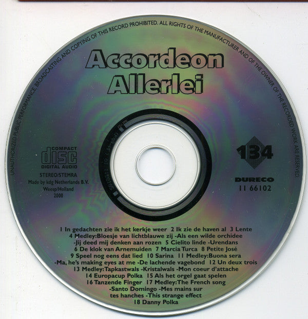 Various : Accordeon Allerlei (CD, Comp)