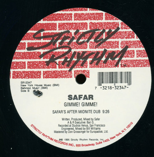 Safar : Gimme! Gimme! (12")