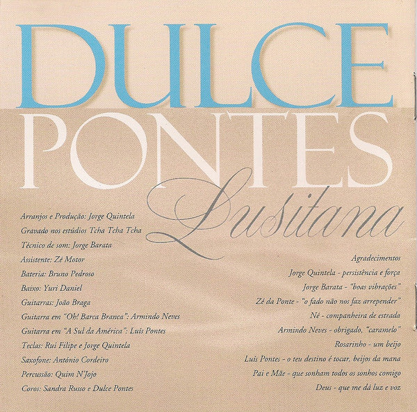 Dulce Pontes : Lusitana (CD, Album, RE)