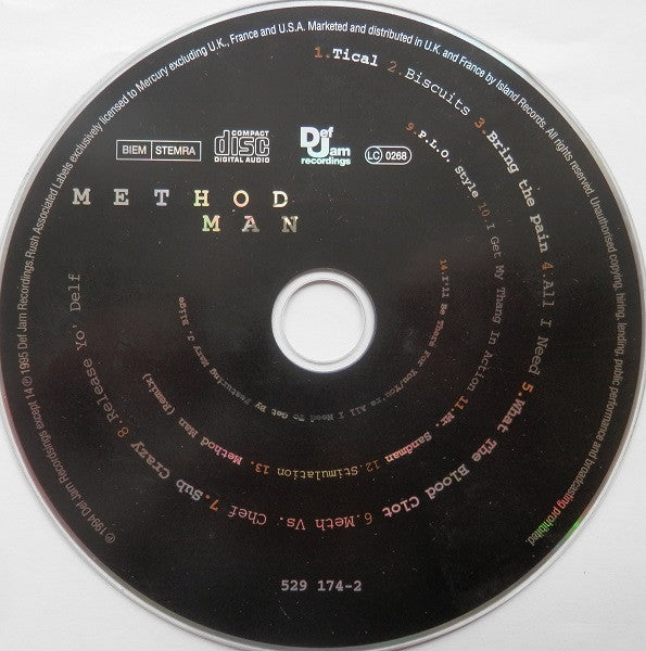 Method Man : Tical (CD, Album, RE)