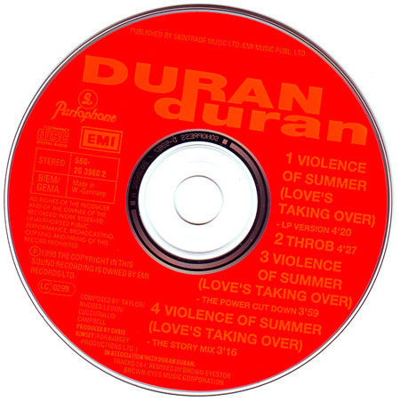 Duran Duran : Violence Of Summer (Love's Taking Over) (CD, Maxi)