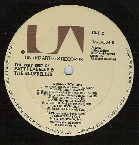 Patti LaBelle And The Bluebells : The Very Best Of Patti Labelle & The Bluebelles (LP, Comp, All)