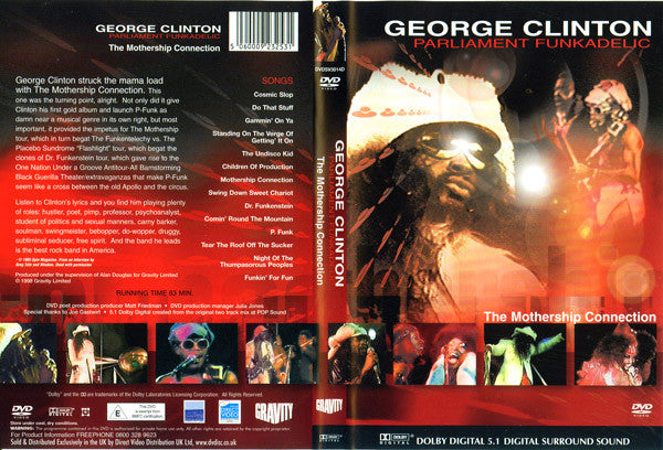 George Clinton, Parliament, Funkadelic : The Mothership Connection (DVD-V)