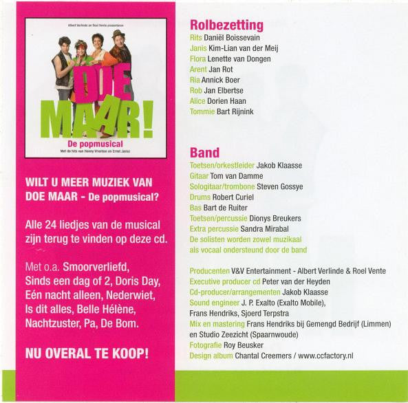 Various : Doe Maar! De Popmusical (CD, Single, Promo)