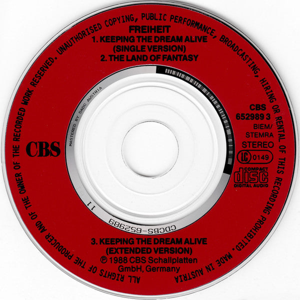 Münchener Freiheit With The London Symphony Orchestra : Keeping The Dream Alive (CD, Mini)