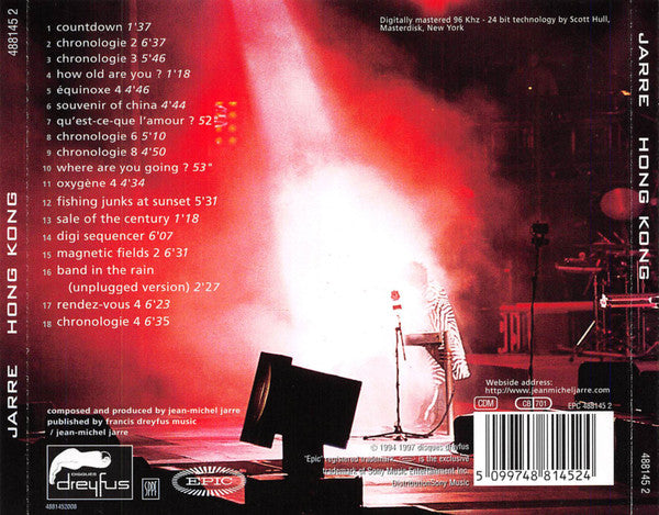 Jean-Michel Jarre : Hong Kong (CD, Album, RE, RM)