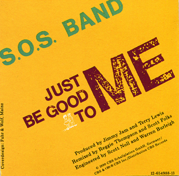 The S.O.S. Band : Just Be Good To Me (CD, Mini, Maxi)