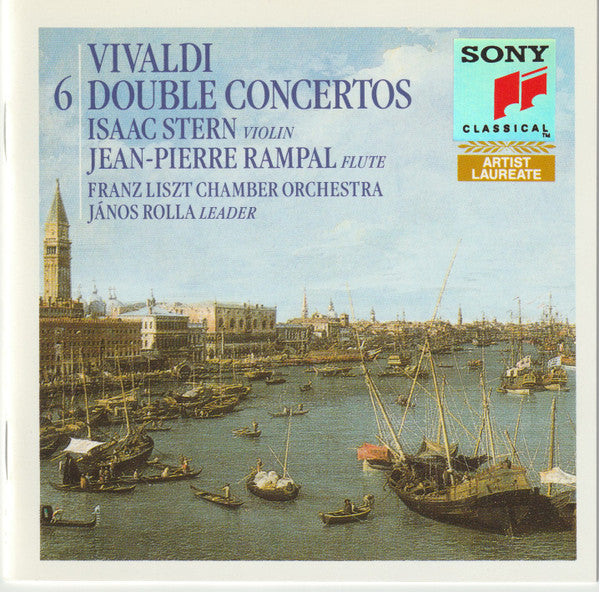 Antonio Vivaldi : Isaac Stern, Jean-Pierre Rampal, Liszt Ferenc Chamber Orchestra - János Rolla : 6 Double Concertos For Flute, Strings & Harpsichord (CD, Album)