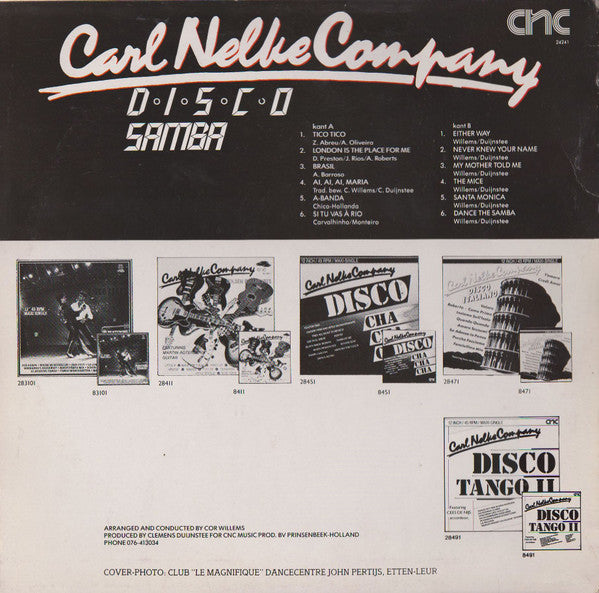 Carl Nelke Company : Disco Samba (12", Maxi, Mixed)