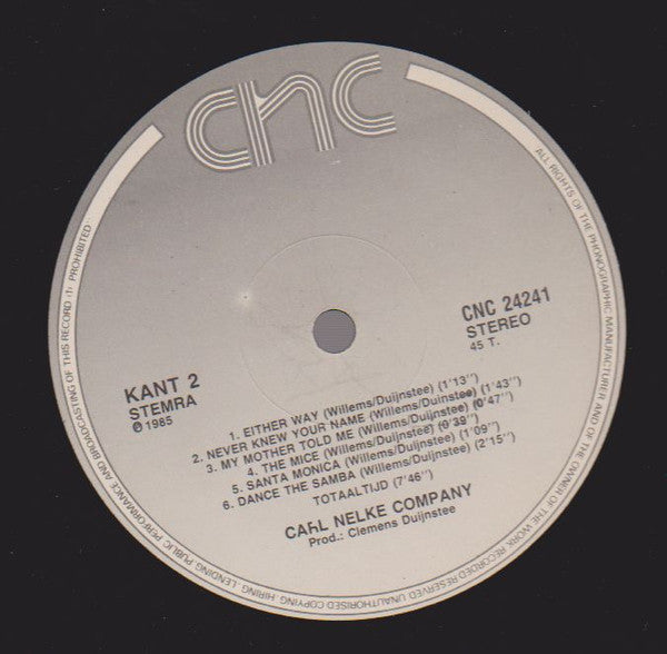 Carl Nelke Company : Disco Samba (12", Maxi, Mixed)