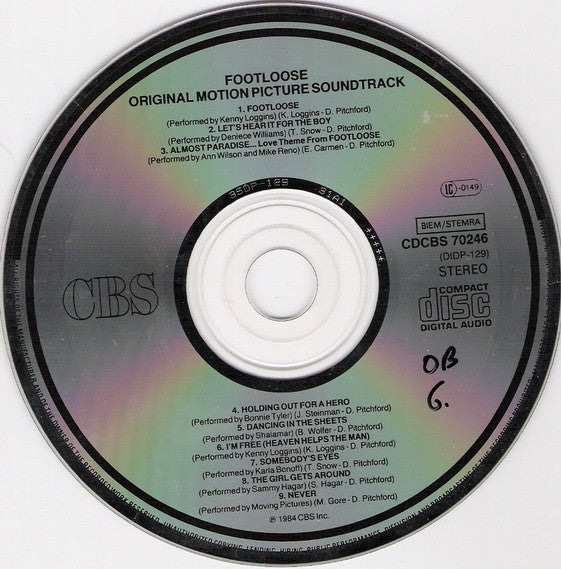 Various : Footloose (Original Motion Picture Soundtrack) (CD, Album, Comp)