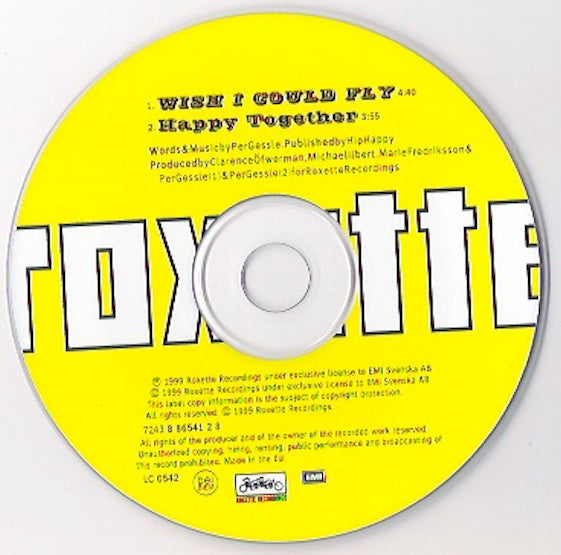 Roxette : Wish I Could Fly (CD, Single, Mat)