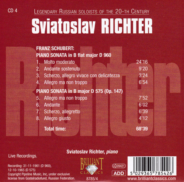 Various : Russian Legends 50CD Box (Legendary Russian Soloists Of The 20-th Century) (50xCD)