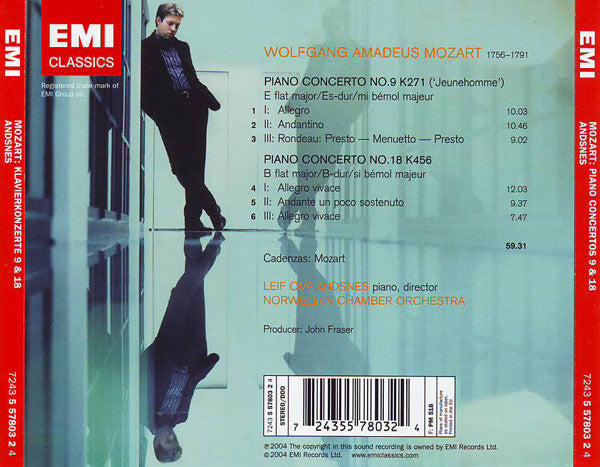 Mozart* - Leif Ove Andsnes, Norwegian Chamber Orchestra* : Piano Concertos 9 & 18 (CD, Album)
