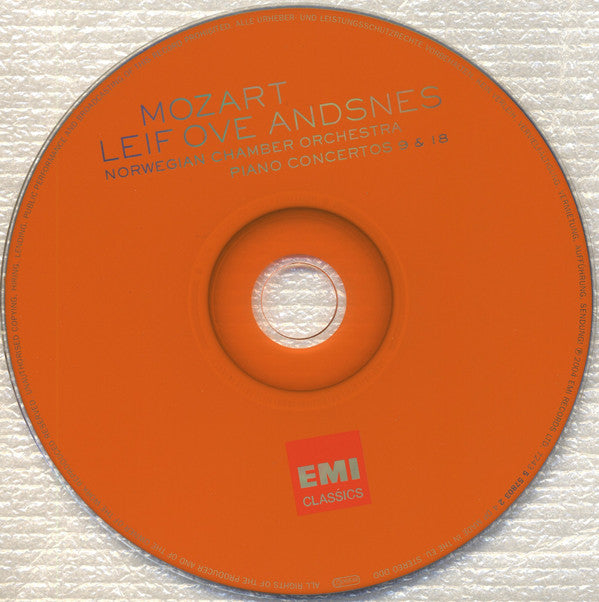 Mozart* - Leif Ove Andsnes, Norwegian Chamber Orchestra* : Piano Concertos 9 & 18 (CD, Album)