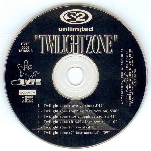 2 Unlimited : Twilight Zone (CD, Maxi, Car)