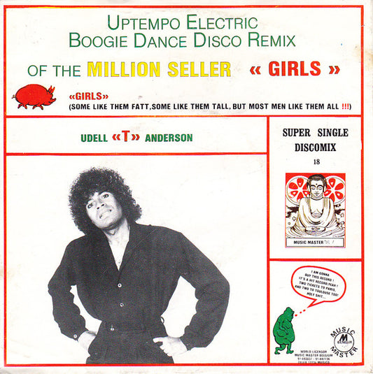 Udell Anderson : Girls, Girls, Girls (7")