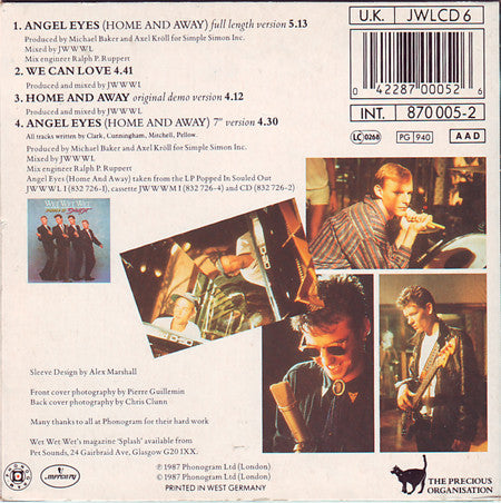 Wet Wet Wet : Angel Eyes (Home And Away) (CD, Maxi)