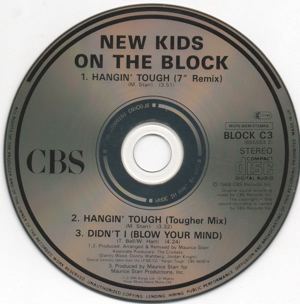 New Kids On The Block : Hangin' Tough (CD, Single, RE)
