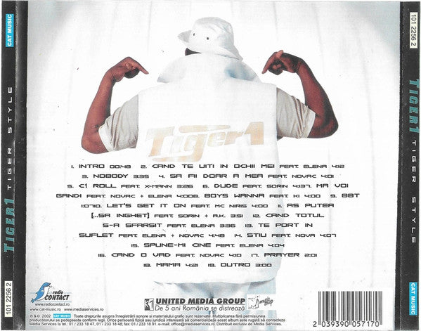 Tiger 1 : Tiger Style (CD, Album)