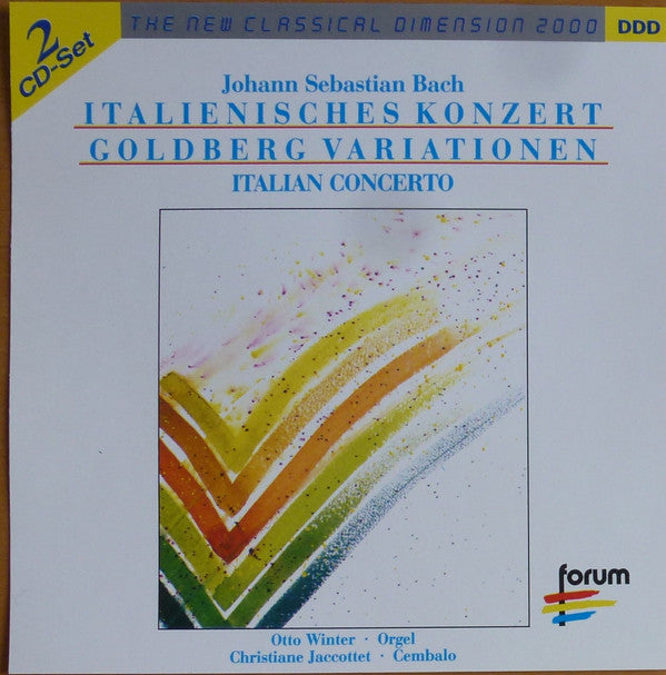 Johann Sebastian Bach : Italienisches Konzert. Goldberg Variationen (2xCD, Comp)