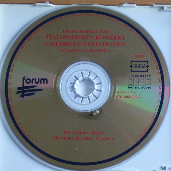 Johann Sebastian Bach : Italienisches Konzert. Goldberg Variationen (2xCD, Comp)