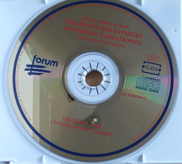 Johann Sebastian Bach : Italienisches Konzert. Goldberg Variationen (2xCD, Comp)