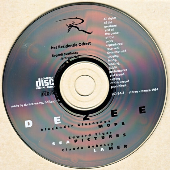 Residentie Orkest : De Zee (CD, Album)
