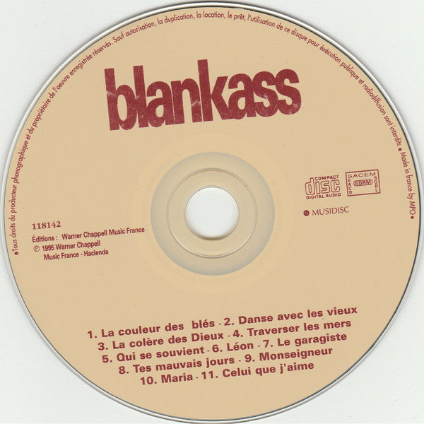 Blankass : Blankass (CD, Album)