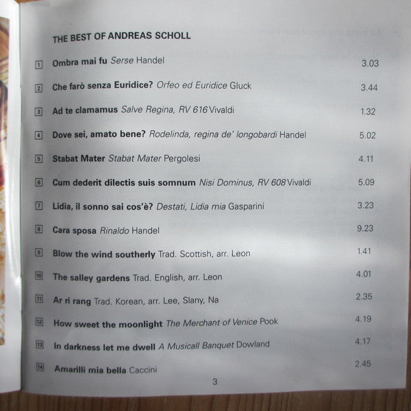 Andreas Scholl : The Best Of Andreas Scholl (CD, Comp)