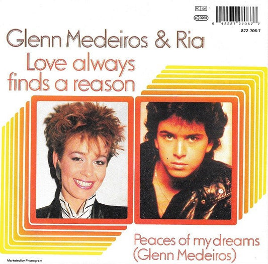 Glenn Medeiros & Ria Brieffies : Love Always Finds A Reason (7", Single)