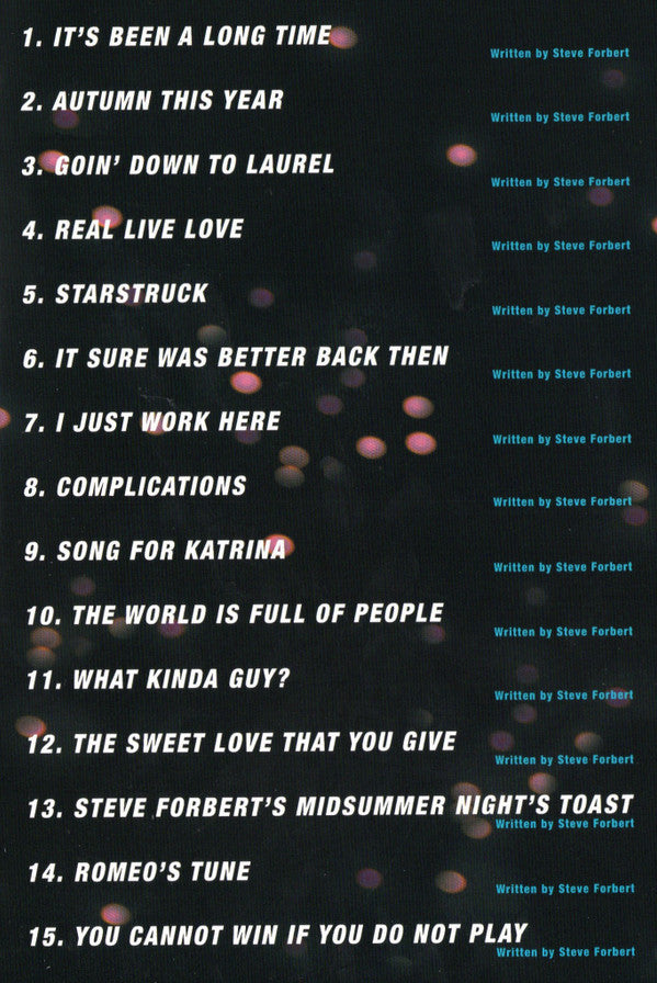 Steve Forbert : On Stage At World Cafe Live (DVD-V, PAL, 5.1)