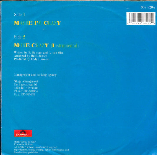 Brian Well : Maybe I'm Crazy (7")