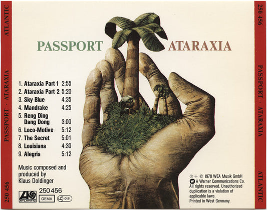 Passport (2) : Ataraxia (CD, Album, RE, Tar)