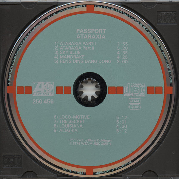 Passport (2) : Ataraxia (CD, Album, RE, Tar)